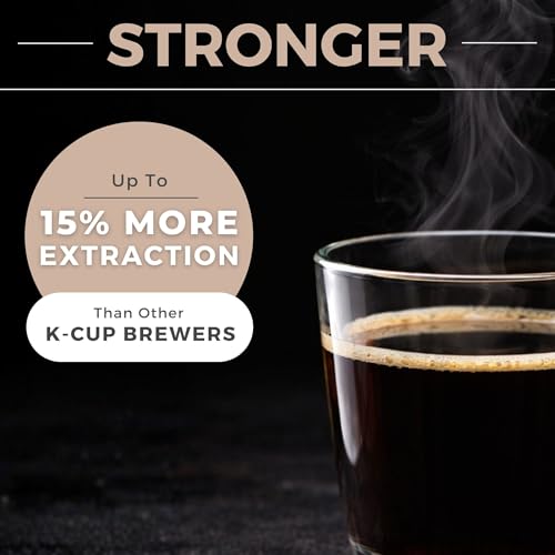 Image of VINCI Micro Cafe Smallest Single-Serve Glass Coffee Brewer | Compatible with K-Cups, Pods & Ground Coffee | Enclosed & Circle Flow Brewing for Hotter, Richer Flavor | Brews 4oz to 20oz (Black)
