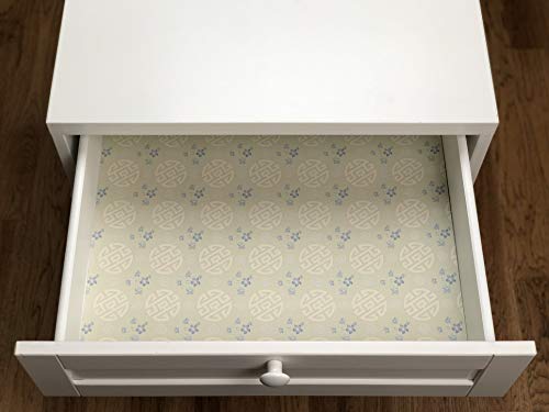 Scentennials Jasmine & Lily (6 Sheets) Scented Fragrant Shelf & Drawer Liners 16.5" x 22" - Great for Dresser, Kitchen, Bathroom, Vanity & Linen Closet