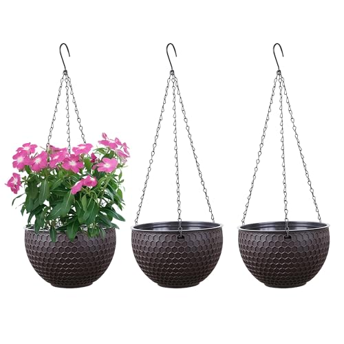 YuanDiann Hängende Blumentöpfe 3er Set, Selbstbewässerung...