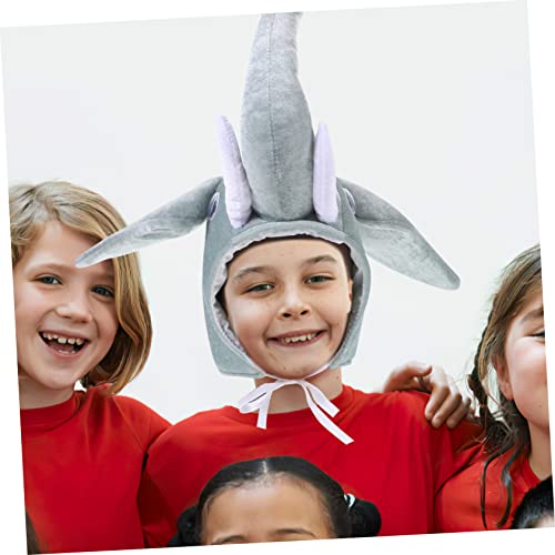 Elephant Animal Cap for Boys and Girls Boy Girl Hat Stretchy Performance Hat Soft Photo Prop Accessory Grey3