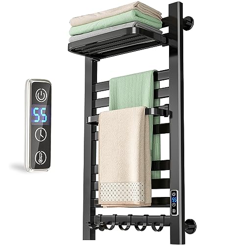 Electric Towel Warmer, Wall Mounted Heated Towel Racks for Bathroom,