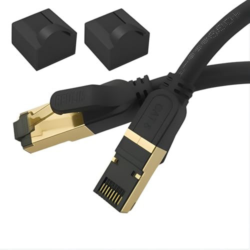 Reulin Ethernet Kabel 3M - Plug & Play Cat8 LAN Kabel TP 40G RJ45 Netzwerkkabel So verbinden Sie den Modem Router Hub mit Smart Tv, Ethernet Splitter, Gigabit Switch, Gaming (3M) – Bild 3