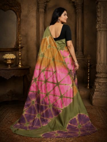 MADAME BANARASI SAREES green banarasi silk saree in soft silk – image 2