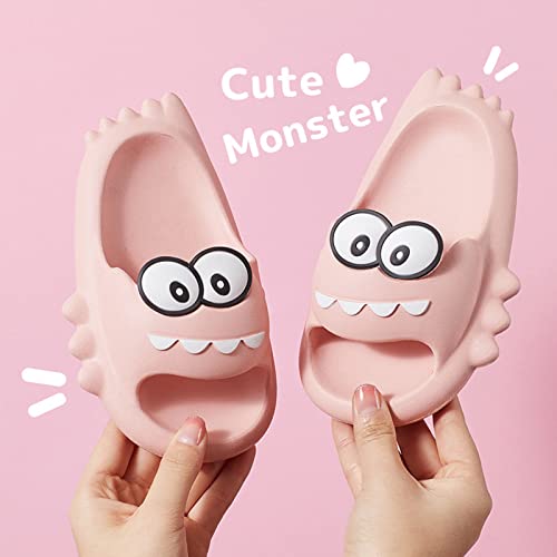 2022 Cute Water Girls Shower Non-Slip Slip Bathroom Big Boys Cratoon Children 3-11Y Girls Boot (Pink, 10-11 Years)2