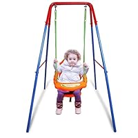 Outsunny Kinderschommel speeltuin schommel tuin steiger buiten 3-8 jaar