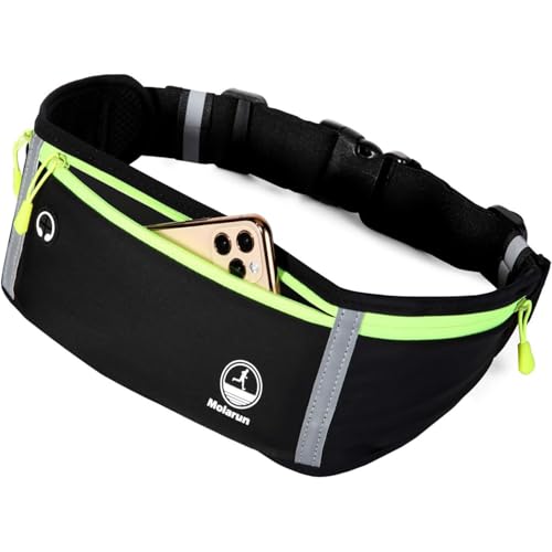 slim running belt fanny pack exercise waist pack runners bag money belt phone holder for running hiking cycling workout