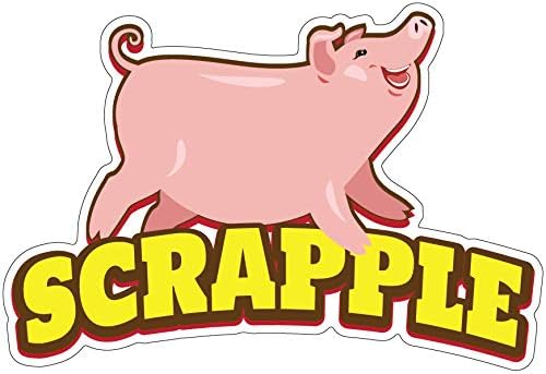 SignMission Scrapple calcomanía de 8.0in, soporte de concesión, calcomanía para camión de alimentos, tamaño disponible en Yaxa Colombia