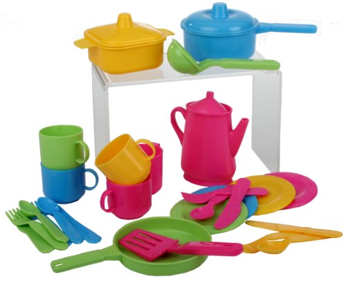 Haberkorn 30 TLG Küchenset für Spielküche Töpfe Kinderservice...