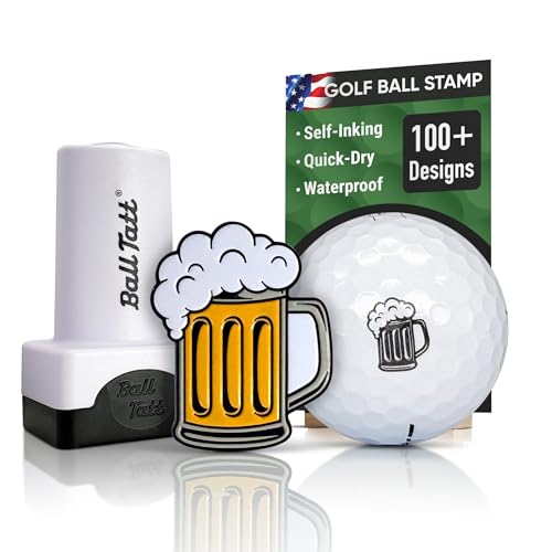 Ball Tatt - Golf Ball Stamp, Beer Mug Golf Ball