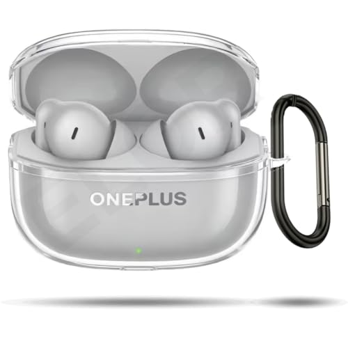 Image of ELOR Premium Silicone Case Cover Compatible with OnePlus Nord Buds 4 Pro (Earbuds Not Included) (Transparent)