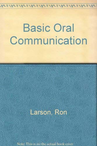 Basic Oral Communication; 0130659460 Book Cover