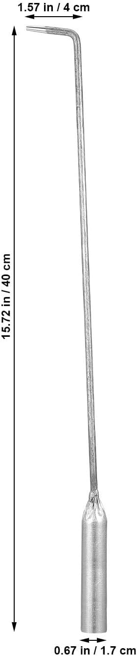 Fireplace Poker with Long Handle, Iron Fire Pit Hook Tool