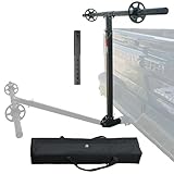 Truck Bed Extenders|4-Position Adjustable Truck & SUV Bed Extender Hitch Mount for Hauling Kayaks Ladders, Lumber & Large Gear |Durable Silver Hammered Scratch-Resistant Design|750lbs Capacity