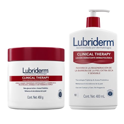 Lubriderm. Crema Corporal Clinical Therapy Tarro 450g + Botella 400ml, Hidratación Intensiva