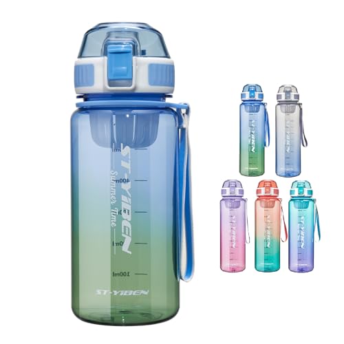 TSQIBU ボトル 水筒 850mlプラスチック超軽量 耐冷耐熱 携帯便利 漏れ防止 BPAフリー 男女兼用 大人 子ども アウトドア スポーツ 登山用 キャンプ ランニング ジム ハイキング 自転車（blue）