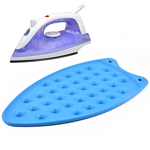 Amzali Silicone Iron Rest Pad For Ironing Board Hot Resistant Mat(Blue) #TOP29