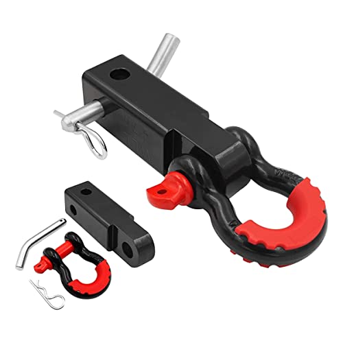 Shackle Hitch Receiver 2" 42000 lbs with D-Ring, Heavy Duty