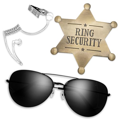 MAOSHYMS Spy Costume Game Accessory, 3 Pieces Secret Agent Costume Toys for Halloween Cosplay Games