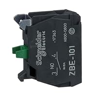 Schneider Electric Harmony XB4 und XB5 Hilfsschalter, Kontaktblock, Schraubklemme, 1S, 22mm, 30mm, Artikelnummer ZBE101