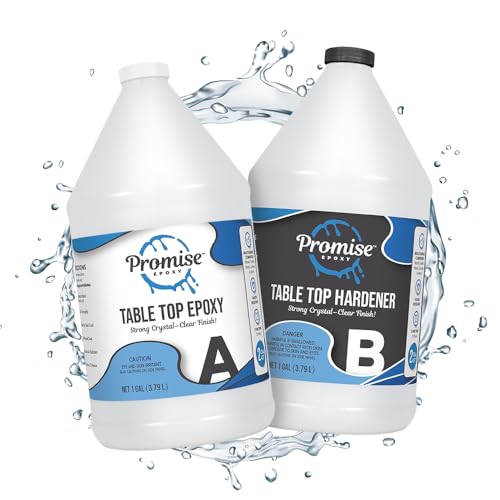 Promise Epoxy Table Top Epoxy Resin Kit 2 Gallon - Crystal C...