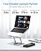 METFUT Laptop Cooling Stand with Detachable Thermoelectric Cooler, Adjustable Height & Angle, 360 Rotation Base, Carbon Steel Framework, Ultra-Quiet & Super Sturdy for up to 15.6” Laptop (Grey)