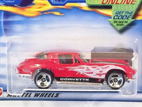 mattel hot wheels 070 red 63 corvette miniatura 5
