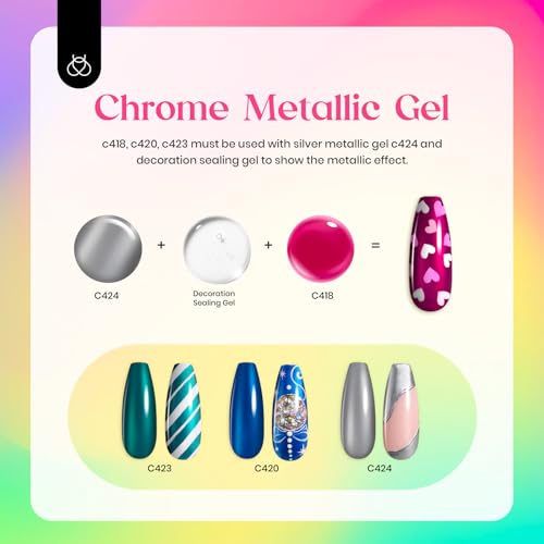 Image of beetles Gel Polish Set, 20 Colors Gel Nail Polish with 3Pcs Base Gel