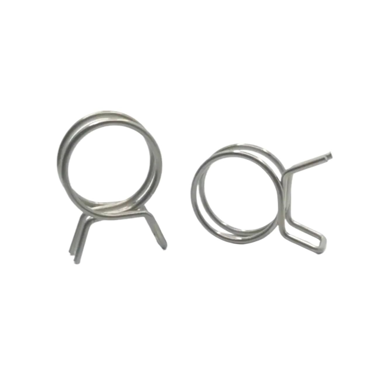 Ydhsikk One Color Double Wire Hose Clamp, Stainless Steel Double Wire Tube Spring Clips 10 Pack 5-14Mm For Pipes(13.0Mm)