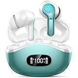 Wireless Earbuds Bluetooth Headphones, 2025 Hi-Fi Stereo Deep Bass Ear Buds, 4 ENC Noise Cancelling Mic, 40Hrs USB-C in-Ear Earphones, IP7 Waterproof Headset Workout Sport for Laptop Pad Android iOS