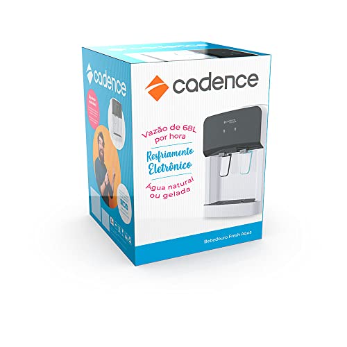 Bebedouro Fresh Aqua Natural e Frio, Branco/Preto, 220v, Cadence