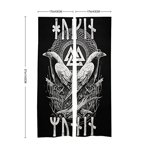 Drapé split de porte Viking Valknut : rideau de confidentialité premium motif celte - 4