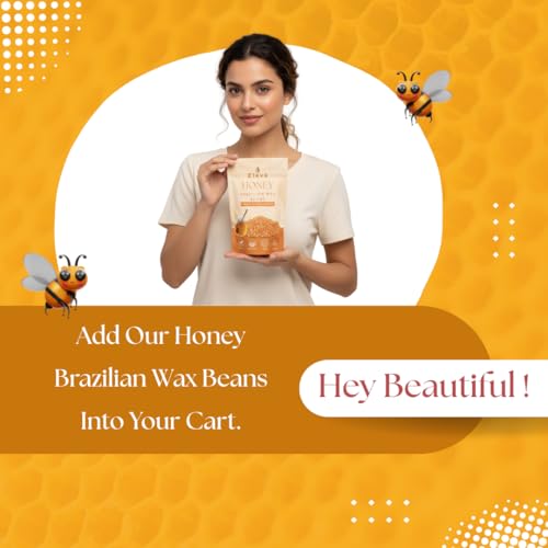 Image of Eleve Brazilian Beads, Stripless & Painless Hair Removal | India's 1st Peel Off Honey Wax For Men & Women| Quick & Easy Tan Removal Waxing For Face, Armpit & Bikini Areas (100 Gm)
