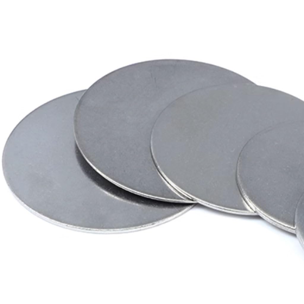 Stainless Steel Round Disc, 304 Stainless Steel Round Sheet 2 pcs Multiple Sizes(42mm*1.3mm)