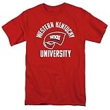 Western Kentucky University Official Large Logo Short Sleeve Mens Cotton T-Shirt,Red, Medium