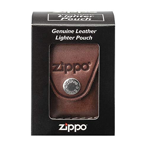 Image of Zippo Brown Lighter Pouch with Clip, Brown