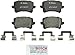 BOSCH BP1348 QuietCast Premium Semi-Metallic Disc Brake Pad Set - Compatible With Select Audi A6 Quattro, Q3, Q3 Quattro; Volkswagen CC, Passat, Passat CC, Tiguan; REAR