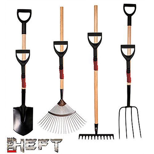 The HEFT Plus Secondary Back Saver Handle for Snow Shovels and Garden Tools as seen on Dragon's Den (Canada Shark Tank) (1 ct, Standard)
