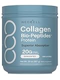 NeoCell Collagen Bio-Peptides Powder | 20oz | Super Hair, Skin, and Nails | Superior Absorption | Grassfed Protein Supplement | Advanced with 18 Essential Amino Acids