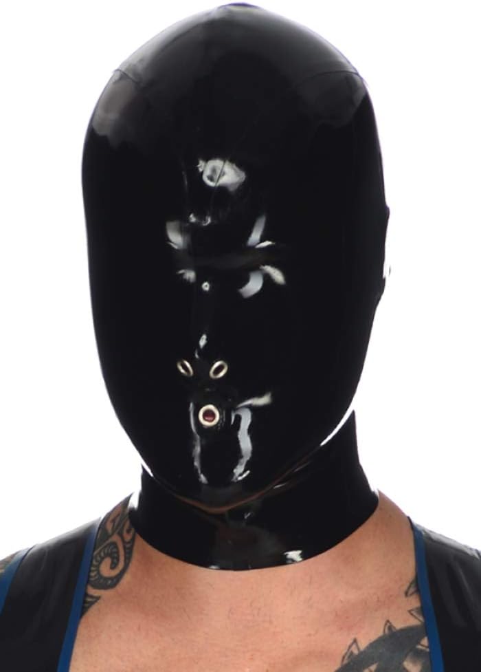 Latex Rubber Full Face Cover Hoods Masks 0.4MM (S)