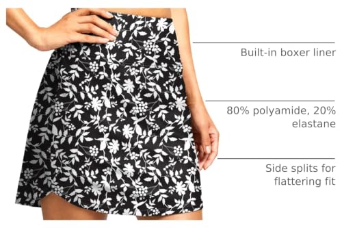Image of Viodia Women's 18 inch /20 inch Long Swim Skirt High Waisted Modest Swimsuits Skirt Bathing Suit Tummy Control Swim Bottoms