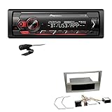 corsa d 1.4 active 1-DIN Autoradio MOSFET Verstärker mit 4 x 50 Watt max., Bluetooth - Freisprecheinrichtung und kabelloses Audiostreaming, Pioneer Smart Sync App - damit können Sie die Funktionen Ihres Smartphones in Verbindung mit Ihrem kompatiblen Pioneer-Autoradio nutzen., 2 Cinch-Vorverstärkerausgänge, USB-Eingang - Schließen Sie jedes Gerät über ein USB-Kabel an, Rote Tastenbeleuchtung