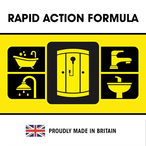 Image of Kilrock Limescale Remover Power Spray Cleaner 2 x 500ml - Rapid Action Formula - Destroys Hard Water Stains, Soap Scum, Dirt, and Grime - Perfect for Bathrooms, Sinks, Shower Screens, Toilets, Baths