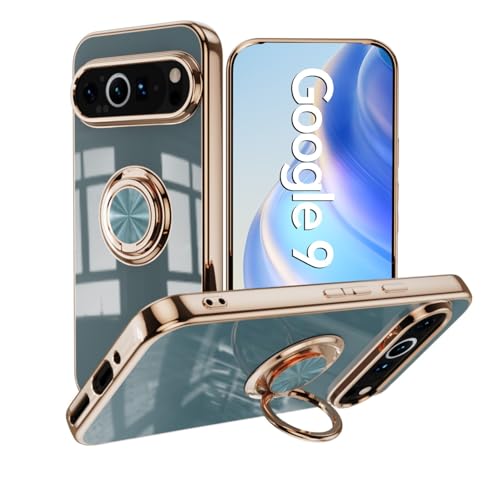 For Google Pixel 10 / 10 Pro �p �P�[�X �����O�t�� �X�^���h�@�\ �����Y�ی� ��̌^ �X�}�z�J�o�[ �n�[�h PC�f�� �\�t�g �}�b�g �ϏՌ� �O�[�O���s�N�Z�� 10 / 10 Pro �J�o�[ �ԍڃz���_�[ ������� for g