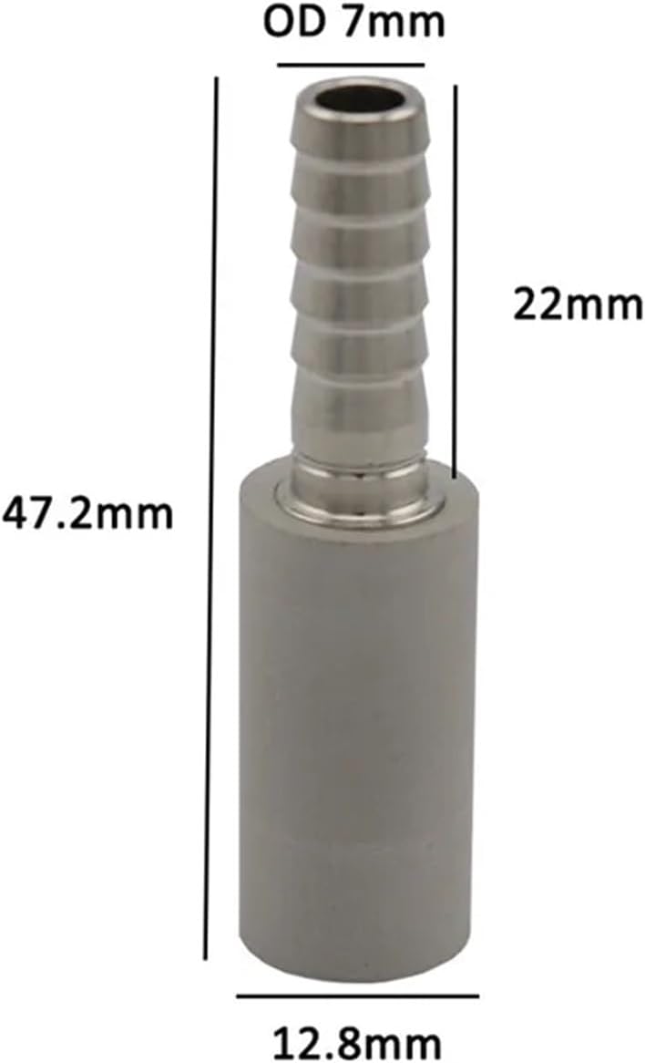 Brewing Equipment 0.5 or 2 Micron Diffusion Stone Stainless Steel Aeration Stone Carbonating Stone with 1/4" Barb Home Brew Wine Beer Soda Brewing Equipment(2 Micron)