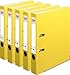Produktbild Herlitz Ordner maX.file nature plus, Spezialpapierbezug, Kantenschutz, standfest, A4 5 cm (Gelb | 5er Pack)