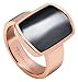 Produktbild Tamaris Damen-Ring Becky Edelstahl Katzenauge schwarz Gr. 56 (17.8) - A03412035
