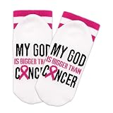 SSQBZU My God is Bigger Than Cancer-Care Gifts for Women&Men-Cancer Patients Must Have-Cancer Socks Gifts.(040)