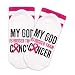 SSQBZU My God is Bigger Than Cancer-Care Gifts for Women&Men-Cancer Patients Must Have-Cancer Socks Gifts.(040)