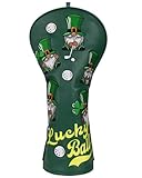 Irish Luck Driver Headcover Leprechaun Driver Head Covers Driver Covers for Golf Clubs Lucky Clover Driver Headcover Funny