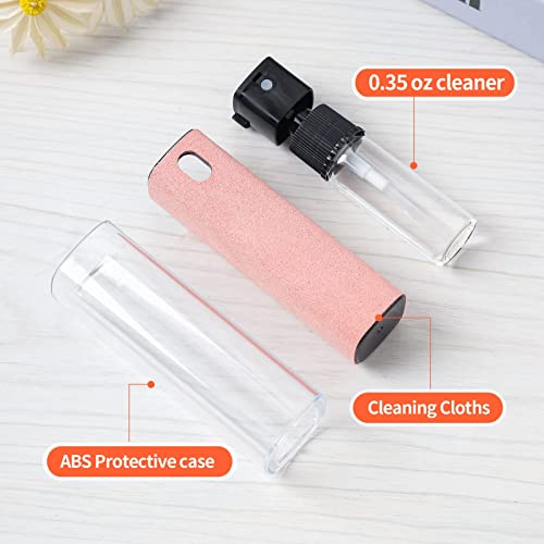 ZERNBER Screen Cleaner, Touch Screen Mist Cleaner, Cell Phone, Laptop and Tablet Screen, 3-in-1 Spray and Microfiber Cloth, Refillable with Water, Alcohol, Sanitizer (Pink -0.35oz) - Thumbnail 6
